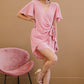Dress Day City Sweetheart Satin Wrap Dress -