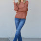 Sew In Love Full Size Mixed Knit Dropped Shoulder Sweater -