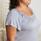 White Birch Fifth and Broadway Flutter Sleeve Top -