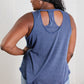 Sew In Love Never a Dull Moment Racerback Tank in Denim Color -