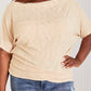 White Birch Expect the Best Off-Shoulder Top -