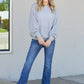 Sew In Love Full Size Openwork Rib-Knit Sweater -