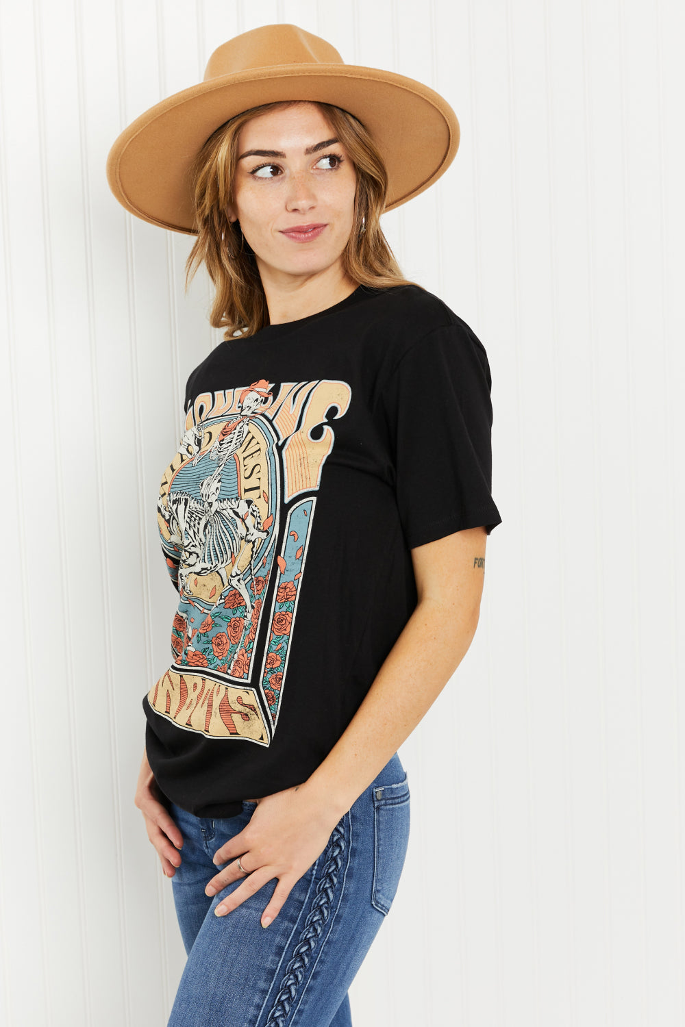 Lotus Fashion Long Live Cowboys Graphic Tee -