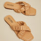 Cape Robbin Déjà Vu Ruched Slides -
