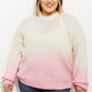 Sew In Love Cotton Candy Dreams Dip-Dye Ombre Sweater -