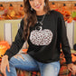 Leopard Pumpkin Graphic Sweatshirt -