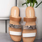 SODA Begin Anew Snakeskin Tri-Strap Sandals -
