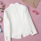 Double-Breasted Lapel Collar Blazer with Pockets -