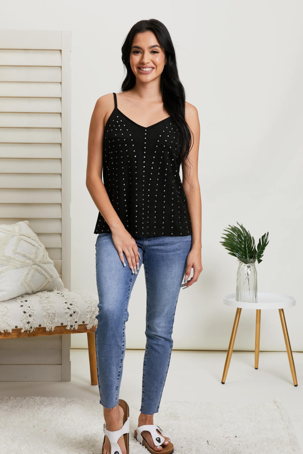 Vocal Making It Work Rhinestone Cami -