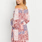 Andree by Unit Patchwork Floral Balloon Sleeve Dress -