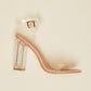 Cape Robbin Living Large Clear Block Heels -