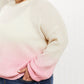 Sew In Love Cotton Candy Dreams Dip-Dye Ombre Sweater -