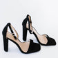 KAYLEEN Standing Tall Square Toe Block Heel Sandals -