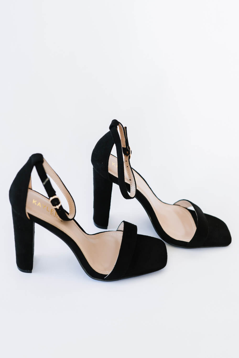 KAYLEEN Standing Tall Square Toe Block Heel Sandals -