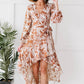 Dress Day Vintage Vineyard Botanical Print High-Low Dress -