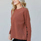 Heimish Full Size Raglan Sleeve V-Neck Sweater -