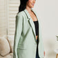 Trend Notes Self Made Blazer in Green -
