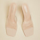 Cape Robbin Clear View Slide-On Heels -