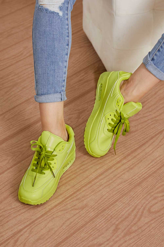 Cape Robbin Going For It Sneakers - Lime / 5