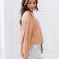 Hailey & Co All Tied Up Ribbed Top -