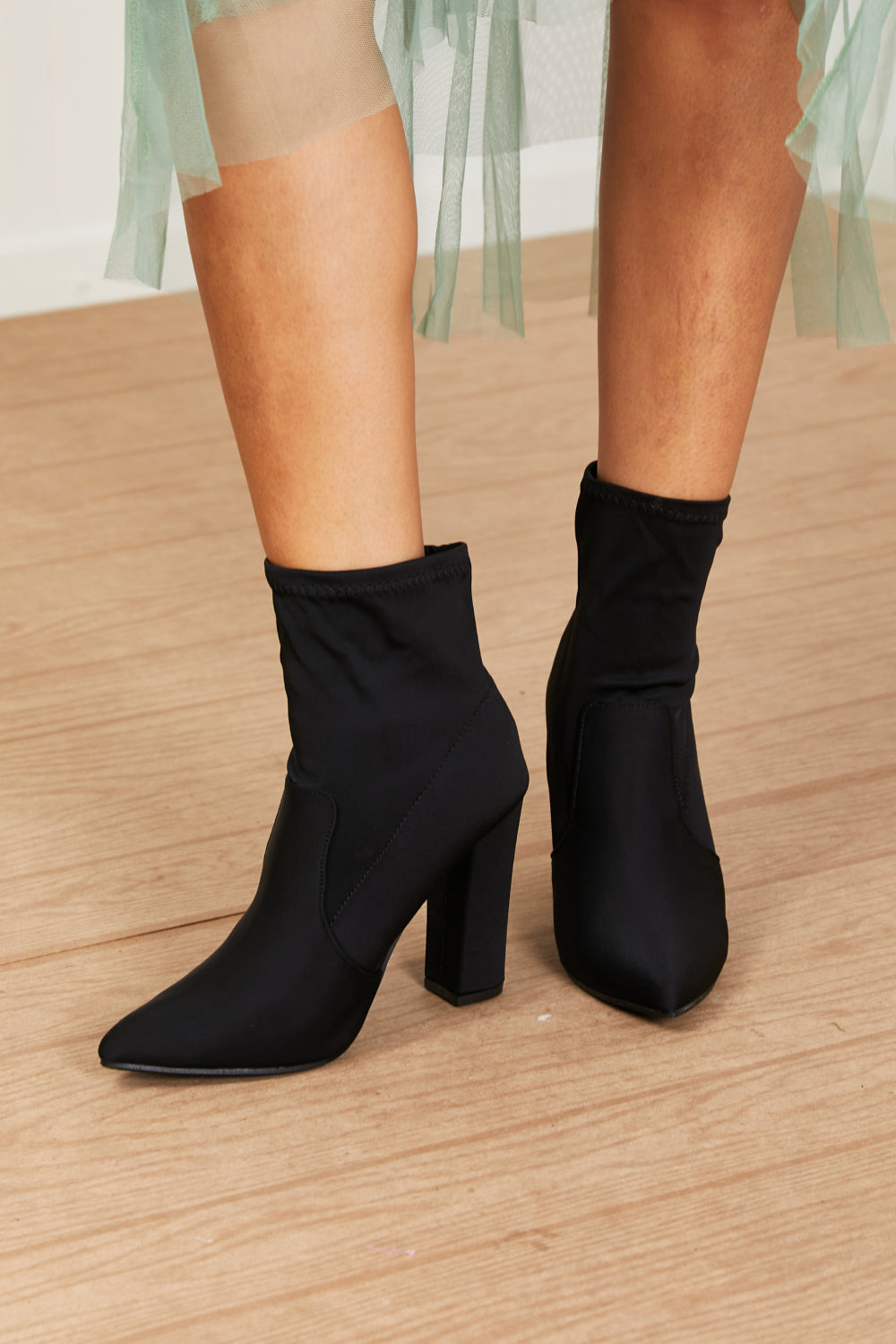 WeeBoo West End Pointed Toe Heeled Booties -