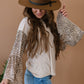 Aspire to Inspire Leopard Bell Sleeve Top -
