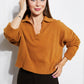 HYFVE Back to School Collared Long Sleeve Sweater -