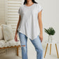 Sew In Love Spoonful of Sugar Striped Color Block Tee in Grey -