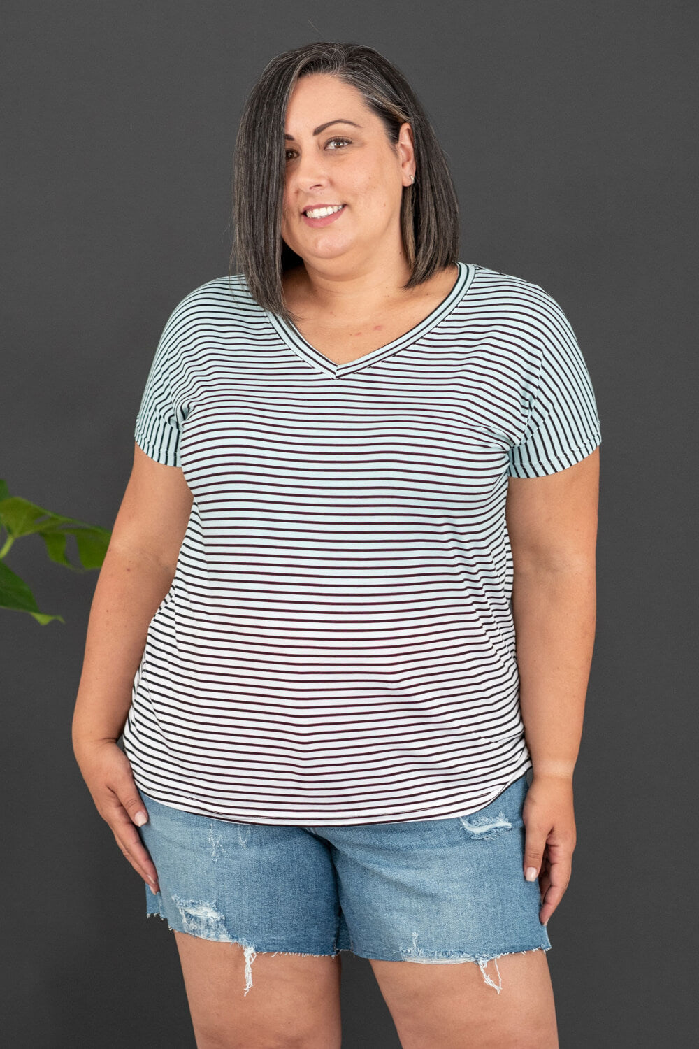 Sew In Love Running Free Striped Tee -