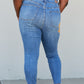 Judy Blue Kimberly 70's Patch Skinny Jeans -
