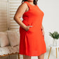 Cotton Bleu Fingers Crossed Sleeveless Dress in Orange -