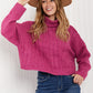 HYFVE Ski Resort Cable Knit Turtleneck Sweater -
