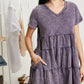 Sew In Love Breathtaking Views Tiered Mini Dress in Navy -