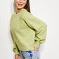 GeeGee Having Fun Reverse Stitch Cropped Sweater -