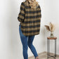 HYFVE Plaid Raglan Sleeve Slit Shirt -