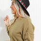 Fame Biggest Fan Geometric Strap Fedora -