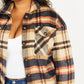 CY Fashion Crushing on Fall Full Size Plaid Shacket -