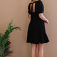 Davi & Dani All About Eyelet Full Size Run Dress in Black -