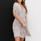 Davi & Dani Stay a Little Longer Pleated Mini Dress -