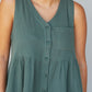 Cotton Bleu Farmers' Market Button-Up Sleeveless Dress -