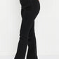 Cello Marley Full Size Elastic Waist Flared Jeggings -