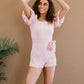HYFVE Never Grow Up Puff Sleeve Romper -
