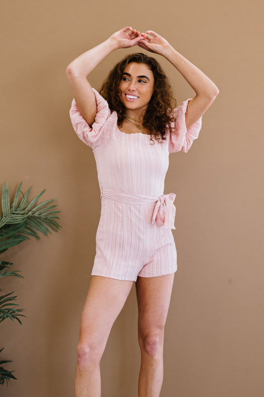 HYFVE Never Grow Up Puff Sleeve Romper -