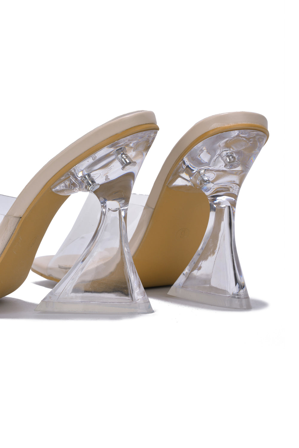 Cape Robbin Clear View Slide-On Heels -