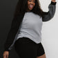 Doe & Rae Small Town Waffle Knit Baseball Tee -