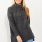 Zenana Full Size Brushed Funnel Neck Sweater -