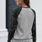Halloween Car Graphic Camo Raglan Sleeve Sweatshirt -