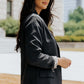 Leopard Lining One-Button Blazer -