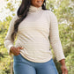 CY Fashion Since When Full SIze Striped Long Sleeve Turtleneck Top -