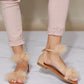 Cape Robbin Drama Queen Feather Trim Sandals -